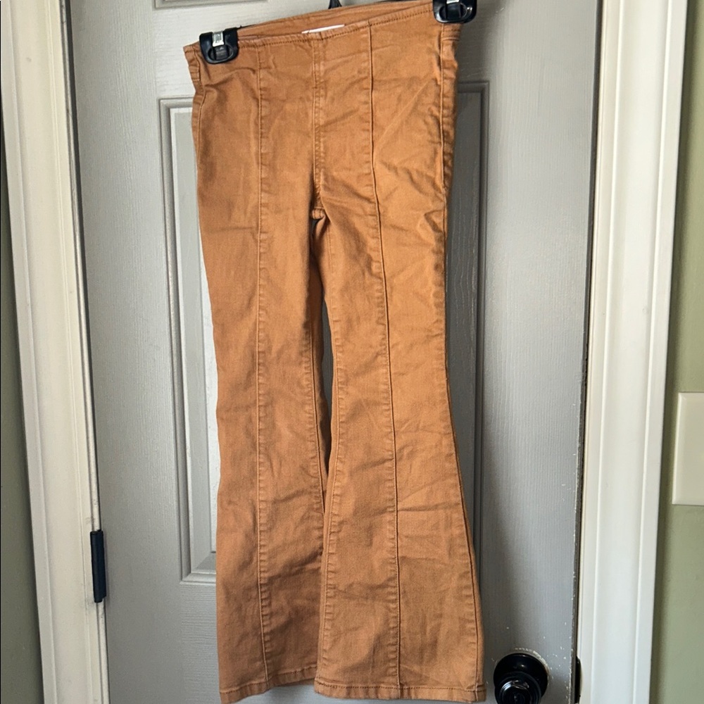 Size 8 girls tan flared pants